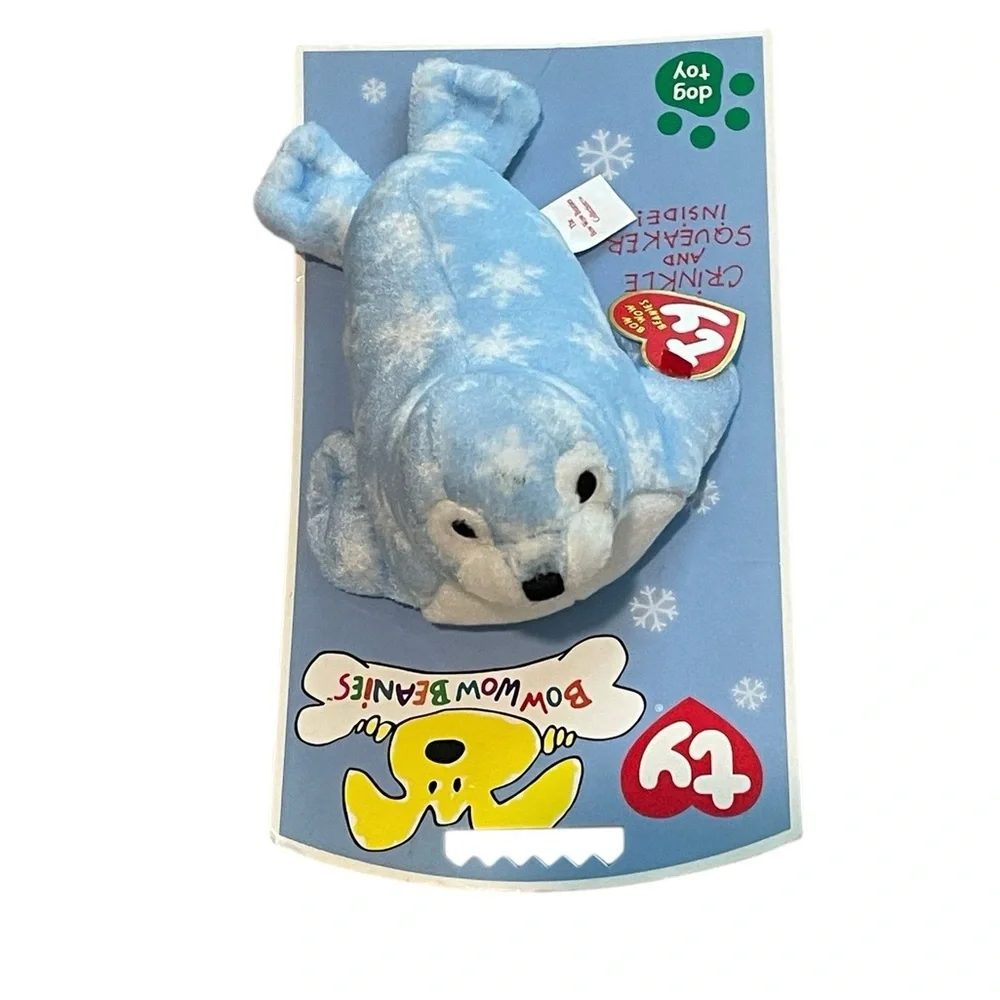 Blue Seal Retired Ty Bow WOW Beanie Made for Dog Pet Chew Toy RARE 6
